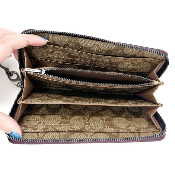 Disney X Coach Long Zip Around Wallet Once Upon A Dream Sleeping Beauty CD971 - Picture 3 of 6